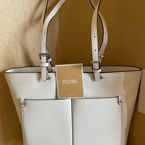 Michael Kors White Tote Bag NWT